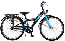 Volare Thombike Kinderfiets - Jongens - 24 inch - Zwart Blauw - 3 versnellingen - Zwart, Blauw - 8-10 jaar extra afbeelding 2