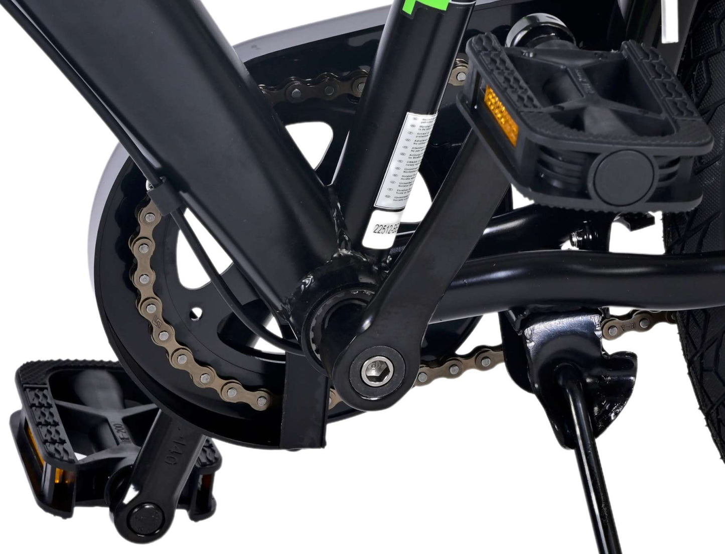 Volare Thombike Kinderfiets - Jongens - 24 inch - Groen Zwart - 3 versnellingen - Zwart, Groen - 8-10 jaar extra afbeelding 13