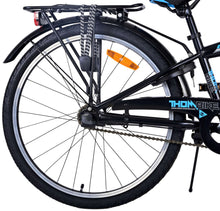 Volare Thombike Kinderfiets - Jongens - 24 inch - Zwart Blauw - 3 versnellingen - Zwart, Blauw - 8-10 jaar extra afbeelding 4