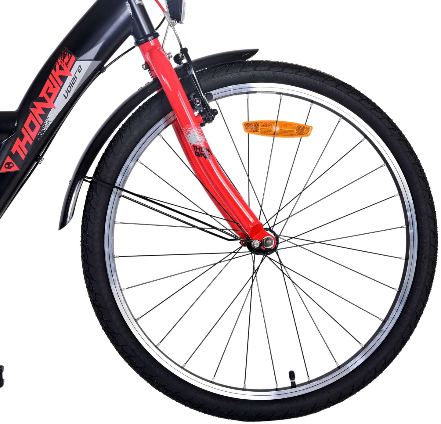 Volare Thombike Kinderfiets - Jongens - 24 inch - Rood - 3 versnellingen - 8-10 jaar extra afbeelding 5