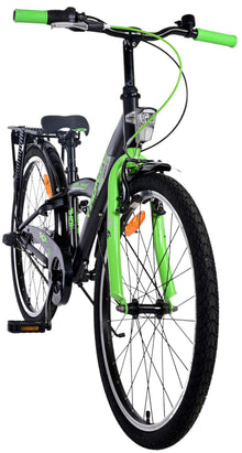Volare Thombike Kinderfiets - Jongens - 24 inch - Groen Zwart - 3 versnellingen - Zwart, Groen - 8-10 jaar extra afbeelding 8