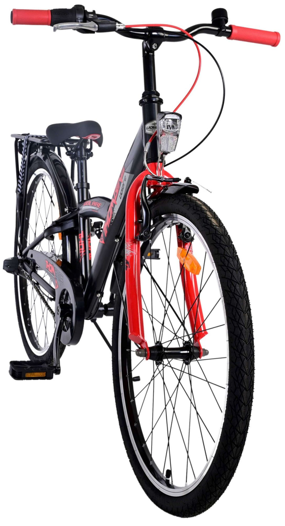 Volare Thombike Kinderfiets - Jongens - 24 inch - Rood - 3 versnellingen - 8-10 jaar extra afbeelding 8