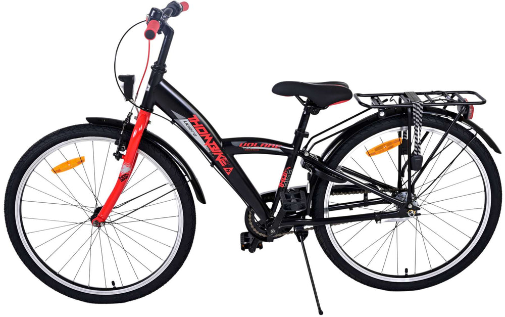 Volare Thombike Kinderfiets - Jongens - 24 inch - Rood - 3 versnellingen - 8-10 jaar extra afbeelding 10