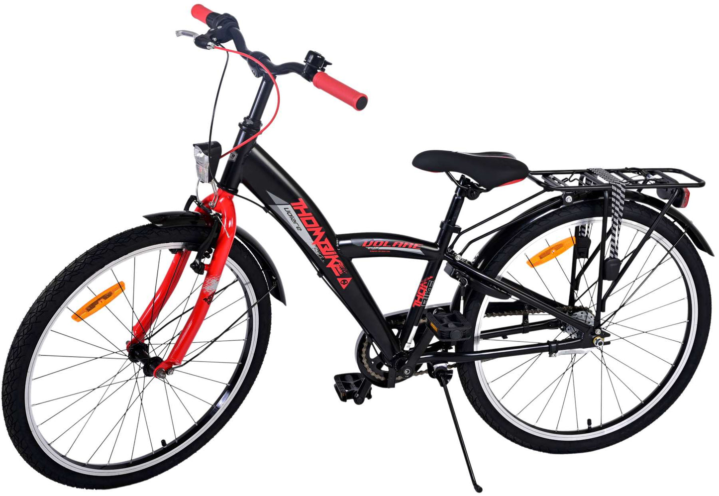 Volare Thombike Kinderfiets - Jongens - 24 inch - Rood - 3 versnellingen - 8-10 jaar extra afbeelding 11