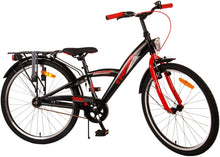 Volare Thombike Kinderfiets - Jongens - 24 inch - Zwart Rood - Zwart, Rood - 8-10 jaar extra afbeelding 4