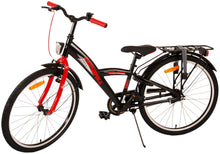 Volare Thombike Kinderfiets - Jongens - 24 inch - Zwart Rood - Zwart, Rood - 8-10 jaar extra afbeelding 15