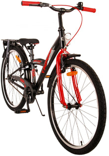 Volare Thombike Kinderfiets - Jongens - 24 inch - Zwart Rood - Zwart, Rood - 8-10 jaar extra afbeelding 11