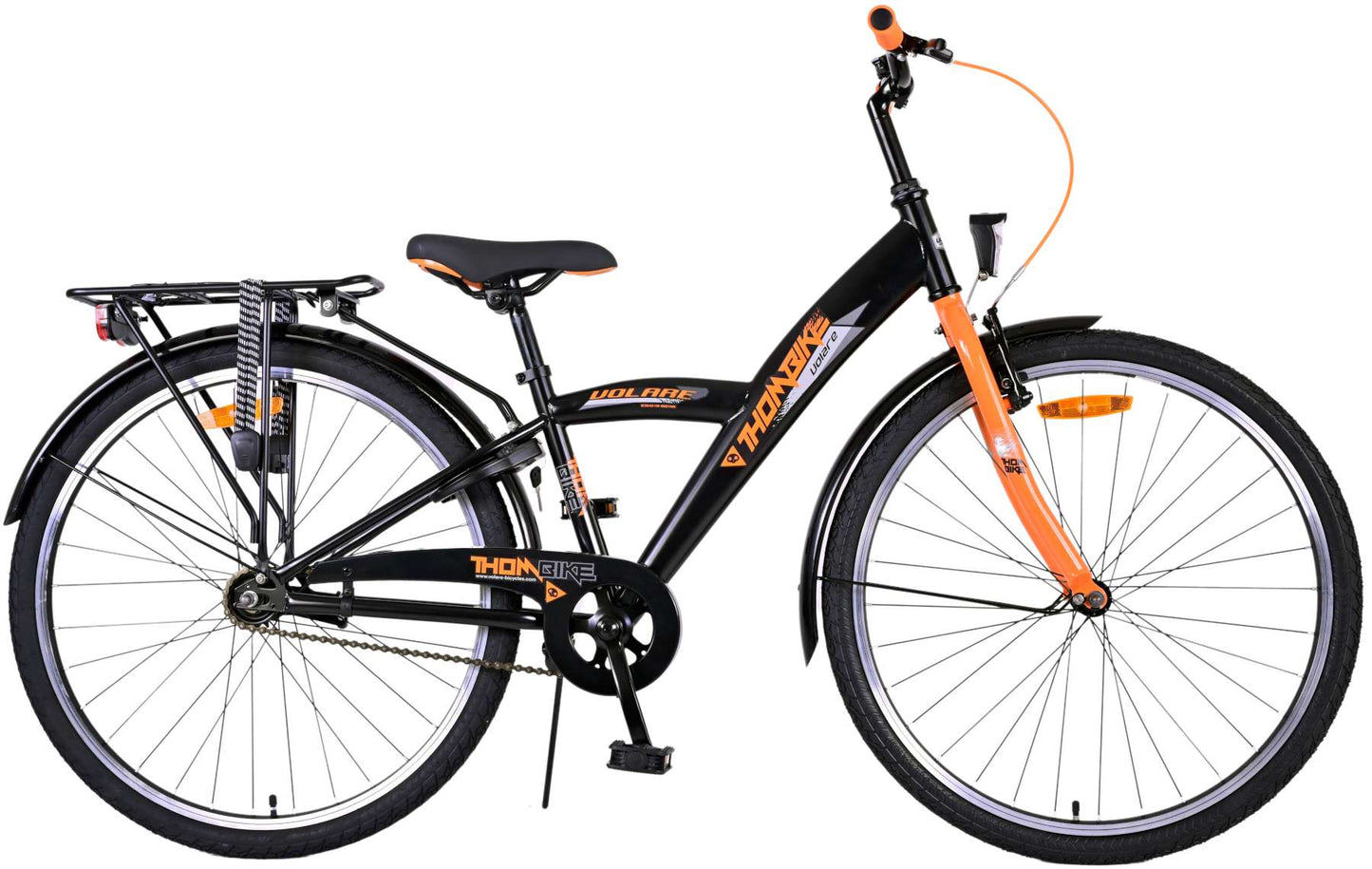 Volare Thombike Kinderfiets - Jongens - 26 inch - Zwart Oranje - Zwart, Oranje - 10-12 jaar extra afbeelding 3