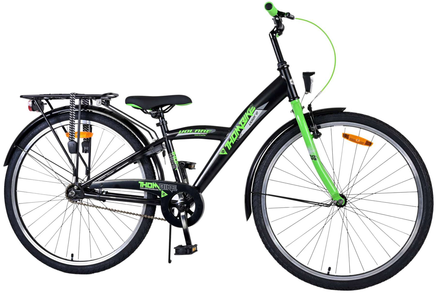 Volare Thombike Kinderfiets - Jongens - 26 inch - Zwart Groen - Zwart, Groen - 10-12 jaar extra afbeelding 3