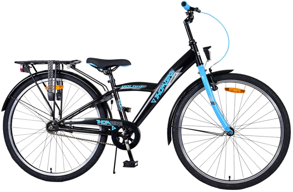 Volare Thombike Kinderfiets - Jongens - 26 inch - Zwart Blauw - Zwart, Blauw - 10-12 jaar extra afbeelding 3