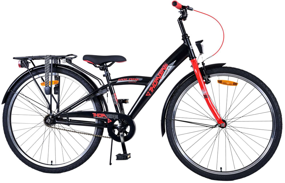 Volare Thombike Kinderfiets - Jongens - 26 inch - Zwart Rood - Zwart, Rood - 10-12 jaar extra afbeelding 3