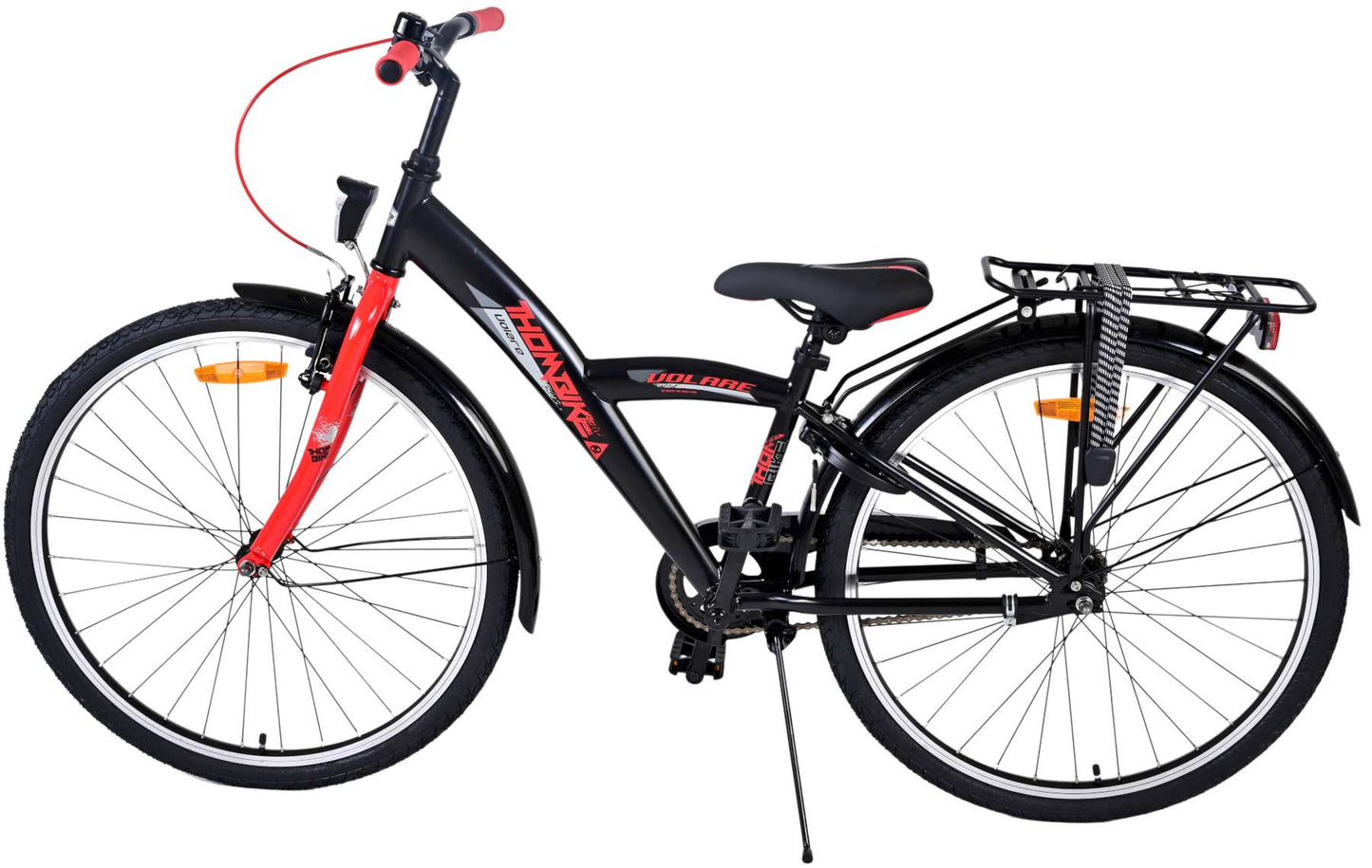 Volare Thombike Kinderfiets - Jongens - 26 inch - Zwart Rood - Zwart, Rood - 10-12 jaar extra afbeelding 14