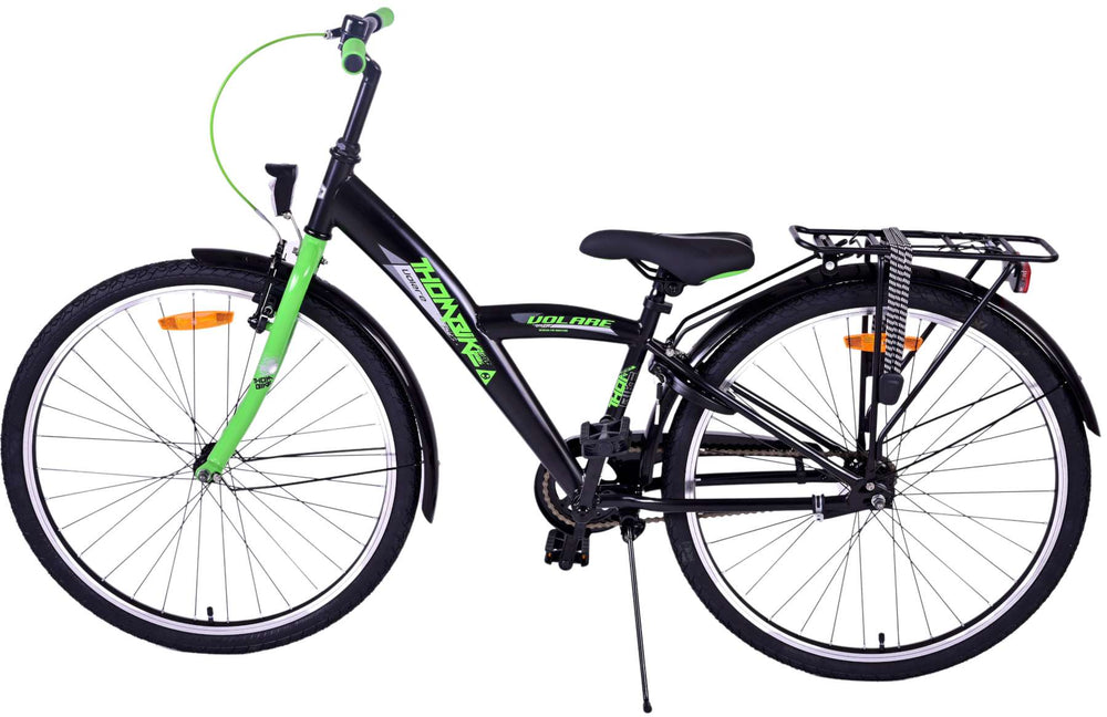 Volare Thombike Kinderfiets - Jongens - 26 inch - Zwart Groen - Zwart, Groen - 10-12 jaar extra afbeelding 14