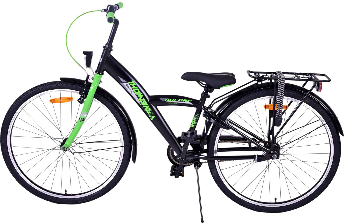 Volare Thombike Kinderfiets - Jongens - 26 inch - Zwart Groen - Zwart, Groen - 10-12 jaar extra afbeelding 14
