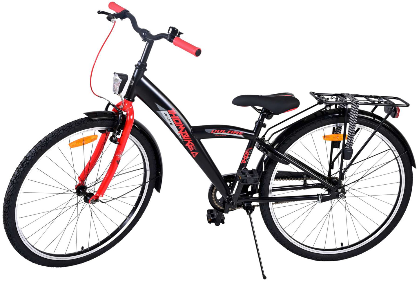 Volare Thombike Kinderfiets - Jongens - 26 inch - Zwart Rood - Zwart, Rood - 10-12 jaar extra afbeelding 15