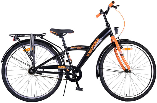 Volare Thombike Kinderfiets - Jongens - 26 inch - Zwart Oranje - Zwart, Oranje - 10-12 jaar bij Fietstotaal