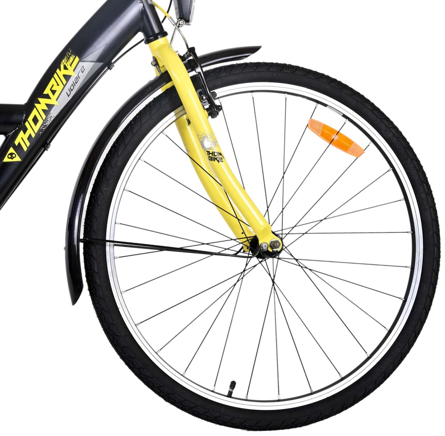 Volare Thombike Kinderfiets - Jongens - 26 inch - Zwart Geel- 3 versnellingen - Zwart, Geel - 10-12 jaar extra afbeelding 5