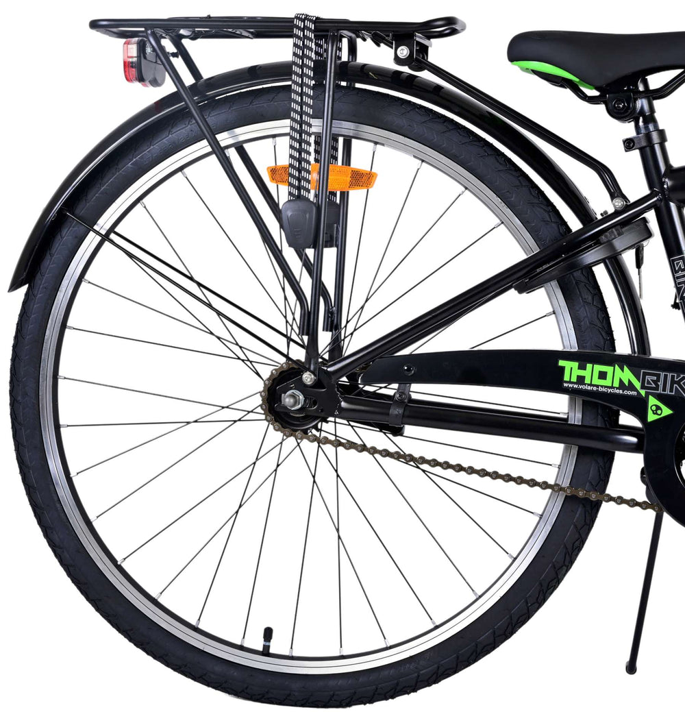 Volare Thombike Kinderfiets - Jongens - 26 inch - Zwart Groen - Zwart, Groen - 10-12 jaar extra afbeelding 5