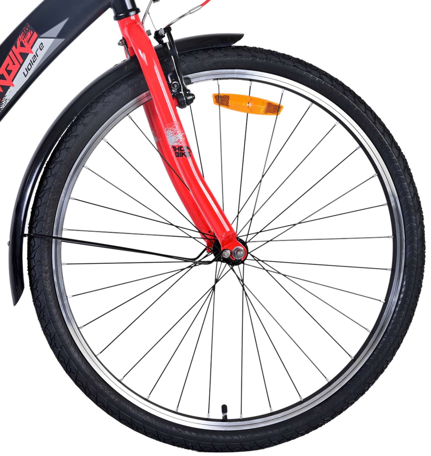 Volare Thombike Kinderfiets - Jongens - 26 inch - Zwart Rood - Zwart, Rood - 10-12 jaar extra afbeelding 6