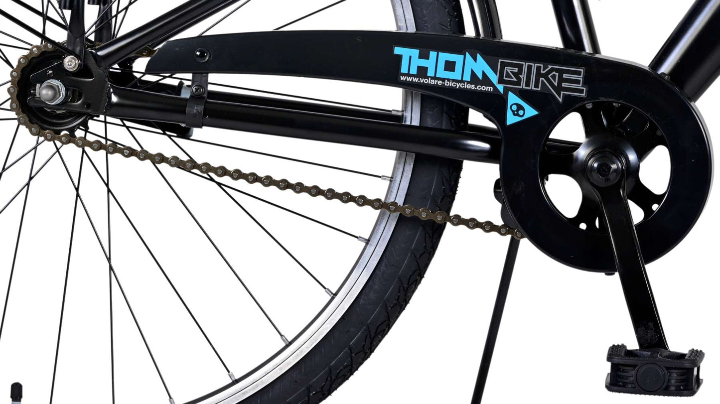 Volare Thombike Kinderfiets - Jongens - 26 inch - Zwart Blauw - Zwart, Blauw - 10-12 jaar extra afbeelding 7