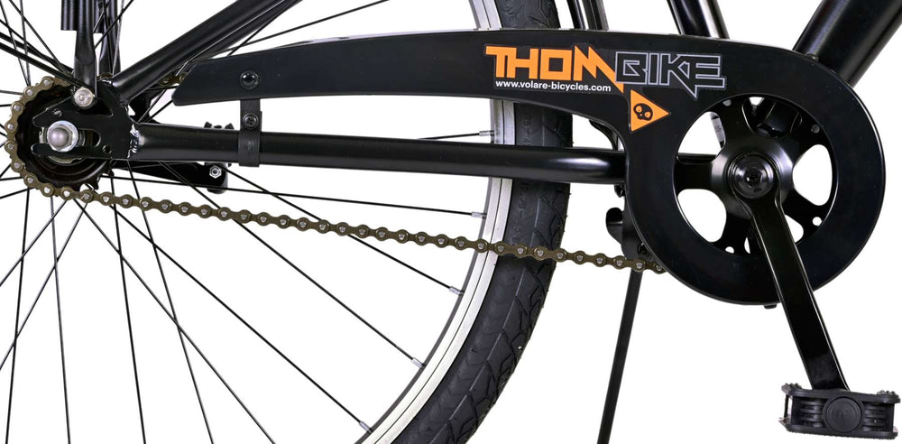 Volare Thombike Kinderfiets - Jongens - 26 inch - Zwart Oranje - Zwart, Oranje - 10-12 jaar extra afbeelding 7
