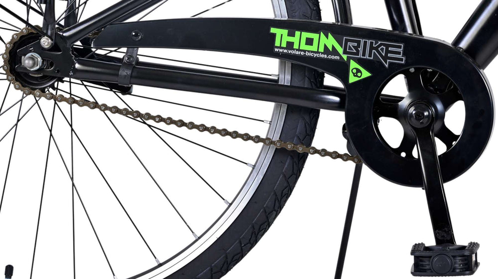 Volare Thombike Kinderfiets - Jongens - 26 inch - Zwart Groen - Zwart, Groen - 10-12 jaar extra afbeelding 7
