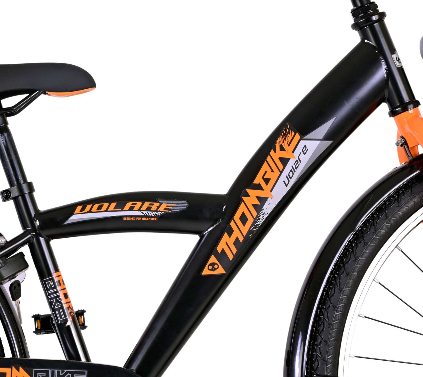 Volare Thombike Kinderfiets - Jongens - 26 inch - Zwart Oranje - Zwart, Oranje - 10-12 jaar extra afbeelding 8