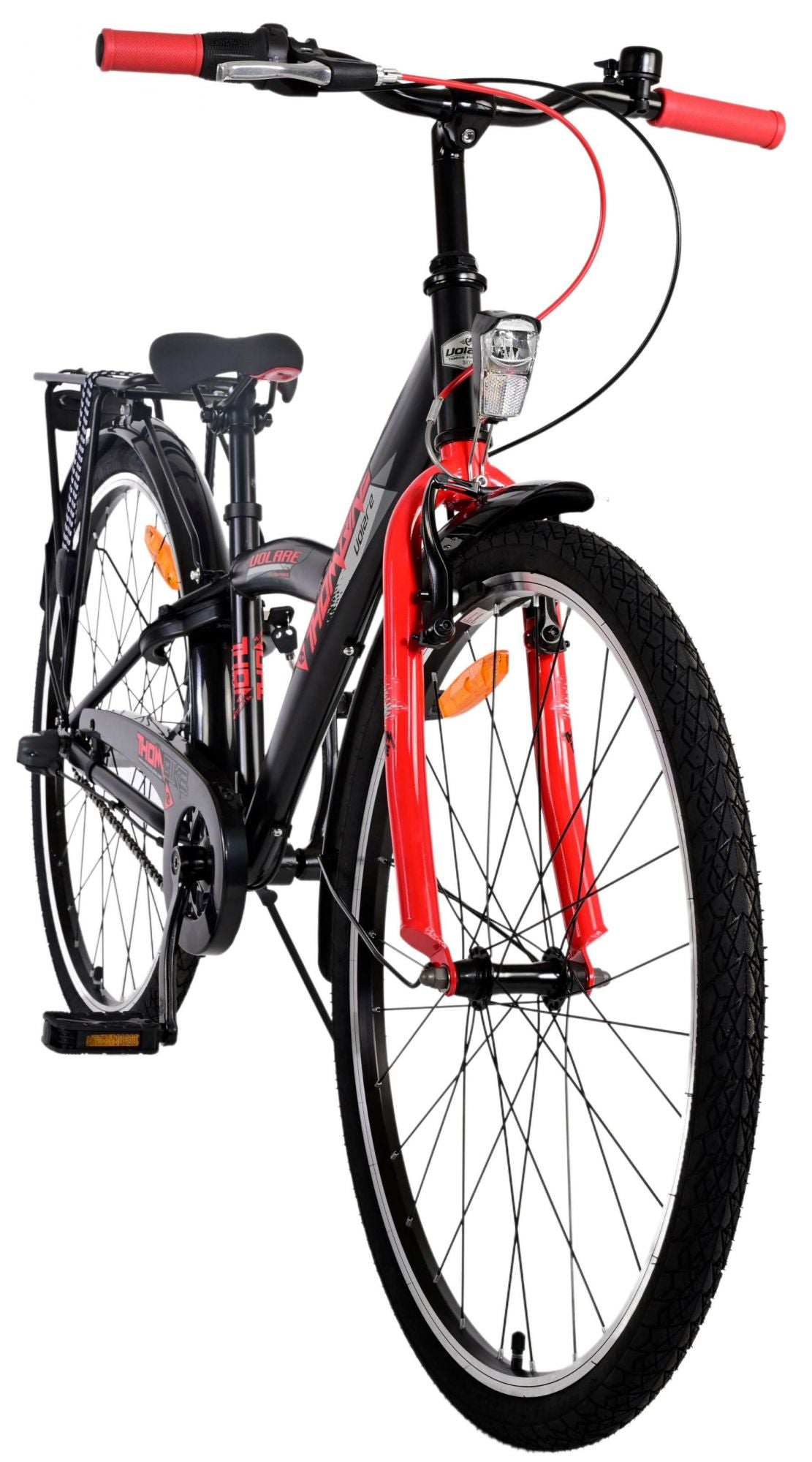 Volare Thombike Kinderfiets - Jongens - 26 inch - Zwart Rood - 3 versnellingen - Zwart, Rood - 10-12 jaar extra afbeelding 8
