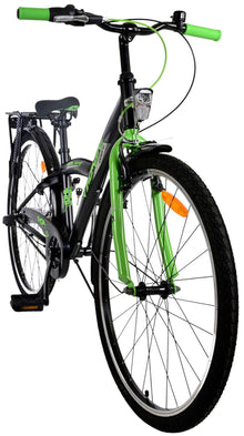 Volare Thombike Kinderfiets - Jongens - 26 inch - Zwart Groen - 3 versnellingen - Zwart, Groen - 10-12 jaar extra afbeelding 8