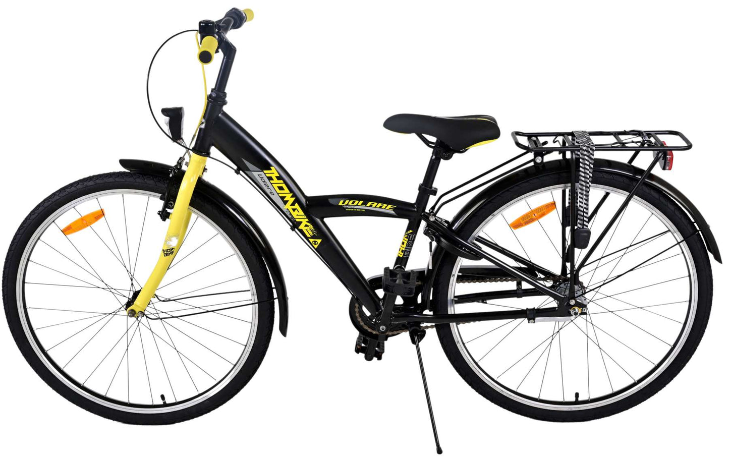 Volare Thombike Kinderfiets - Jongens - 26 inch - Zwart Geel- 3 versnellingen - Zwart, Geel - 10-12 jaar extra afbeelding 10