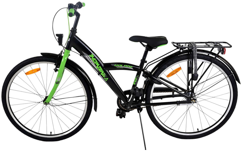 Volare Thombike Kinderfiets - Jongens - 26 inch - Zwart Groen - 3 versnellingen - Zwart, Groen - 10-12 jaar extra afbeelding 10