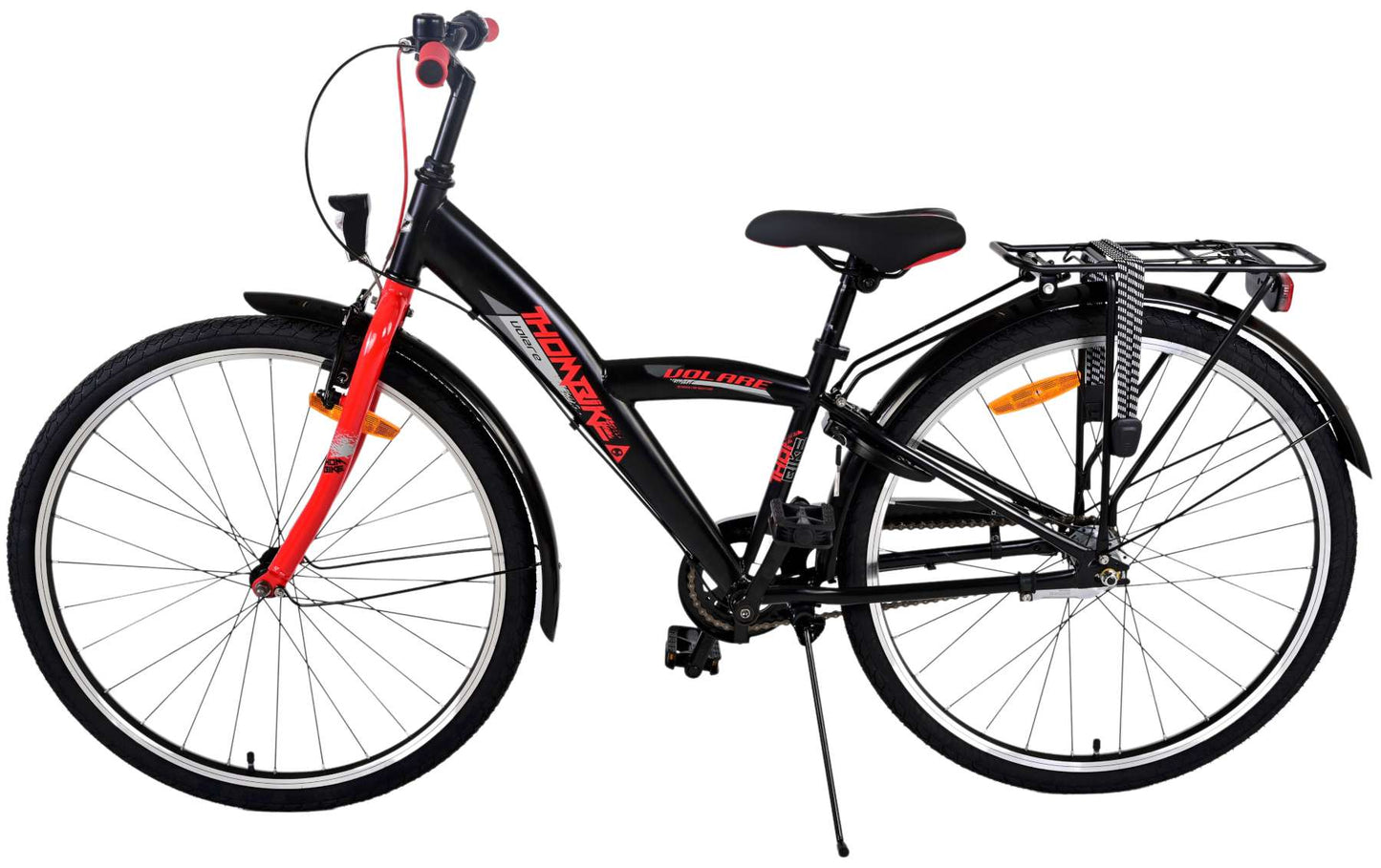 Volare Thombike Kinderfiets - Jongens - 26 inch - Zwart Rood - 3 versnellingen - Zwart, Rood - 10-12 jaar extra afbeelding 10