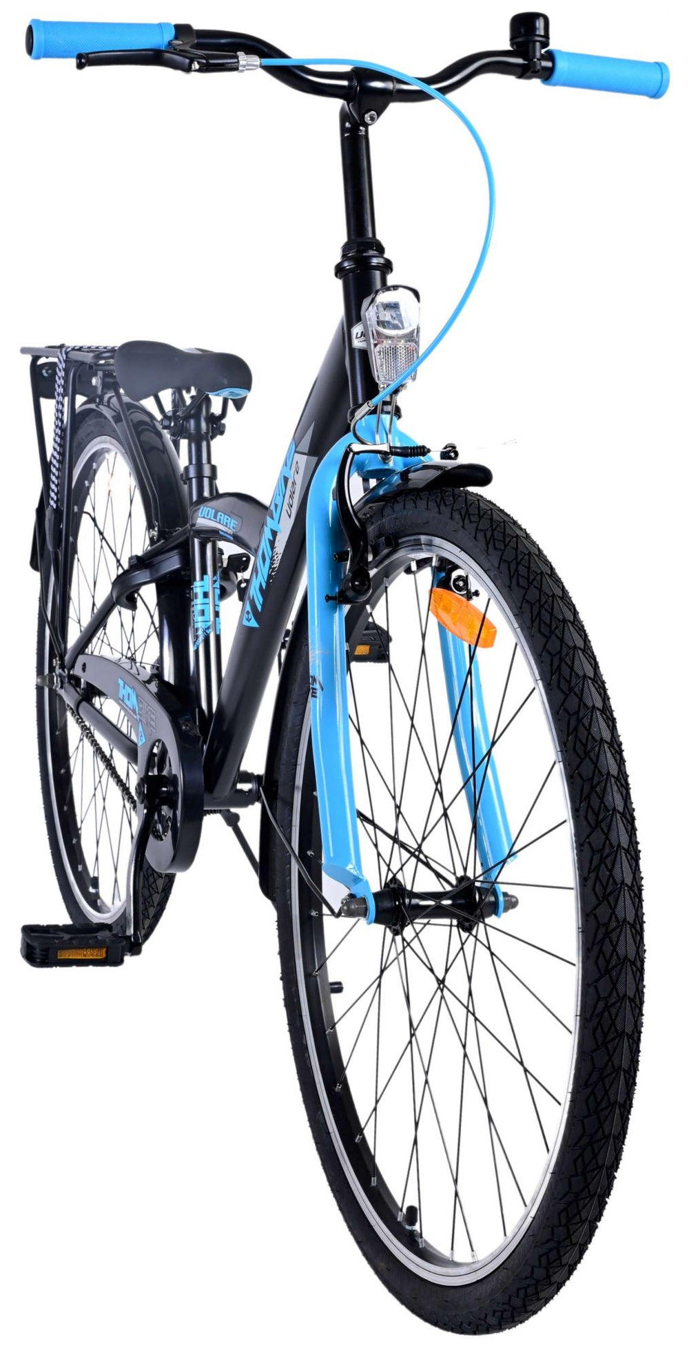 Volare Thombike Kinderfiets - Jongens - 26 inch - Zwart Blauw - Zwart, Blauw - 10-12 jaar extra afbeelding 11