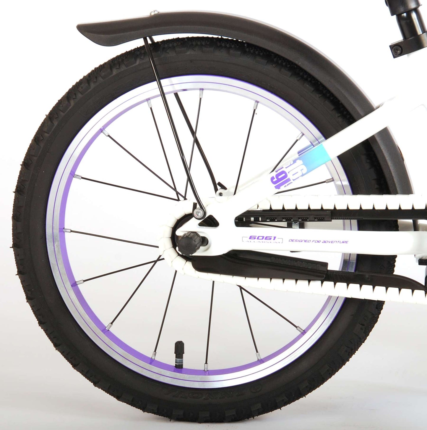 Volare Glamour Kinderfiets - Meisjes - 16 inch - Wit/Mint Groen - Prime Collection - Mint, Wit, Groen - 4-6 jaar extra afbeelding 6