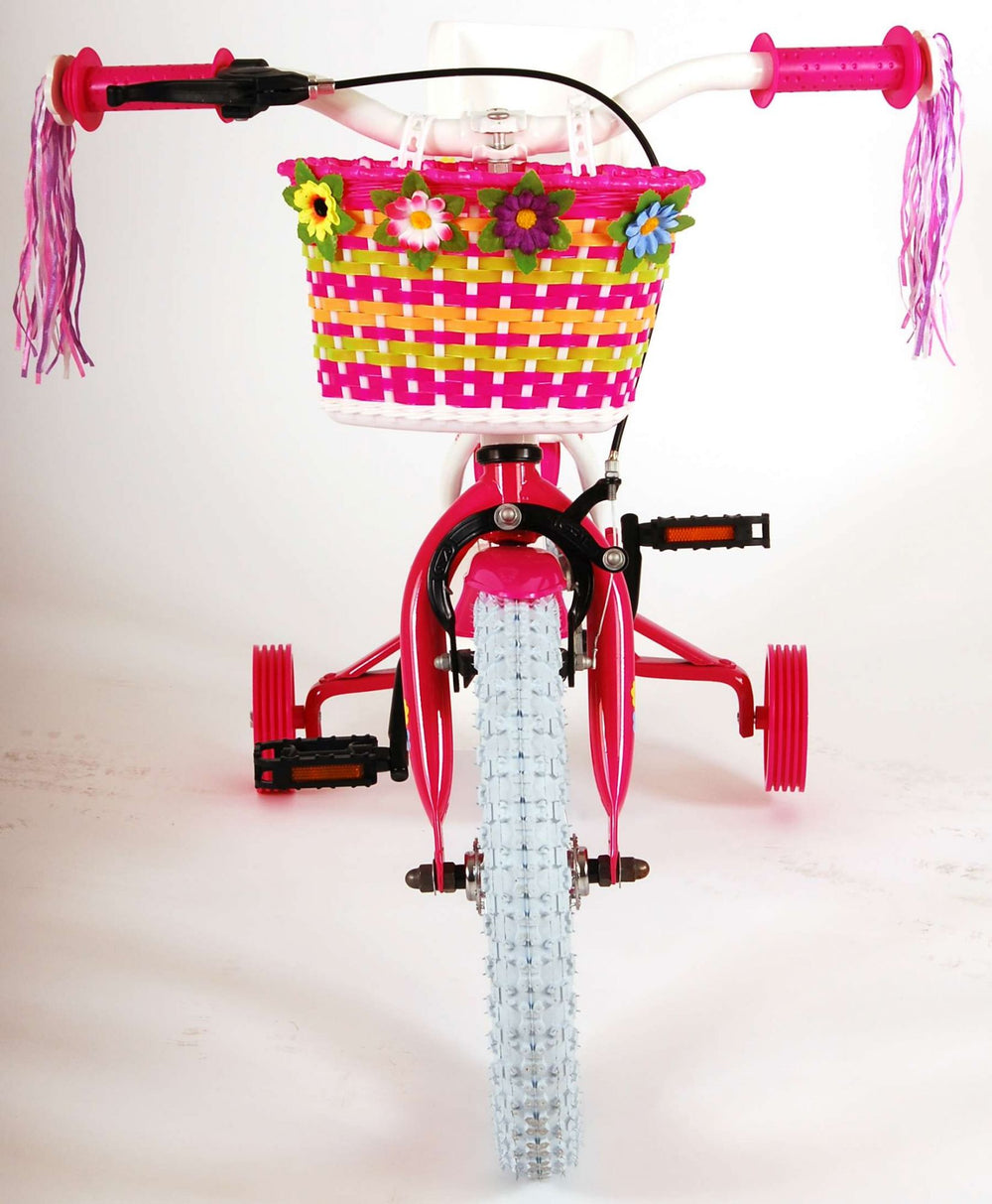 Volare Ashley Kinderfiets - Meisjes - 14 inch - Wit - 95% afgemonteerd - 3-5 jaar extra afbeelding 8