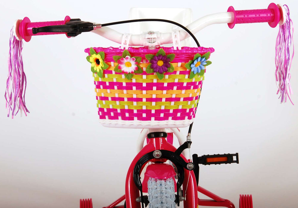 Volare Ashley Kinderfiets - Meisjes - 14 inch - Wit - 95% afgemonteerd - 3-5 jaar extra afbeelding 7