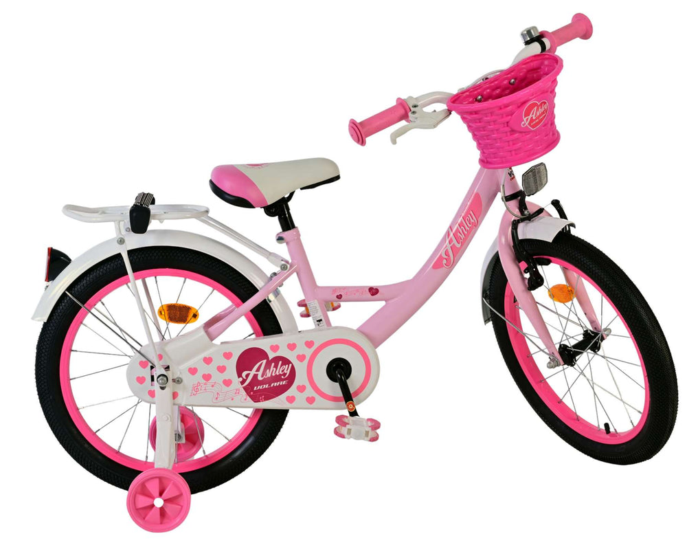 Volare Ashley Kinderfiets - Meisjes - 18 inch - Roze - 5-7 jaar extra afbeelding 3