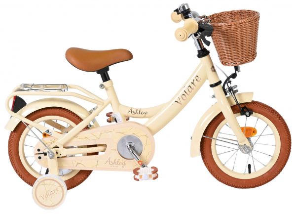Volare Ashley Kinderfiets - Meisjes - 12 inch - Creme - Crème - 3-5 jaar extra afbeelding 2