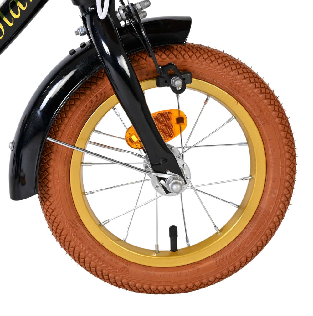 Volare Ashley Kinderfiets - Meisjes - 12 inch - Zwart - 3-5 jaar extra afbeelding 4