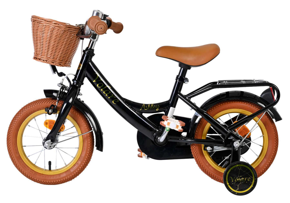Volare Ashley Kinderfiets - Meisjes - 12 inch - Zwart - 3-5 jaar extra afbeelding 8