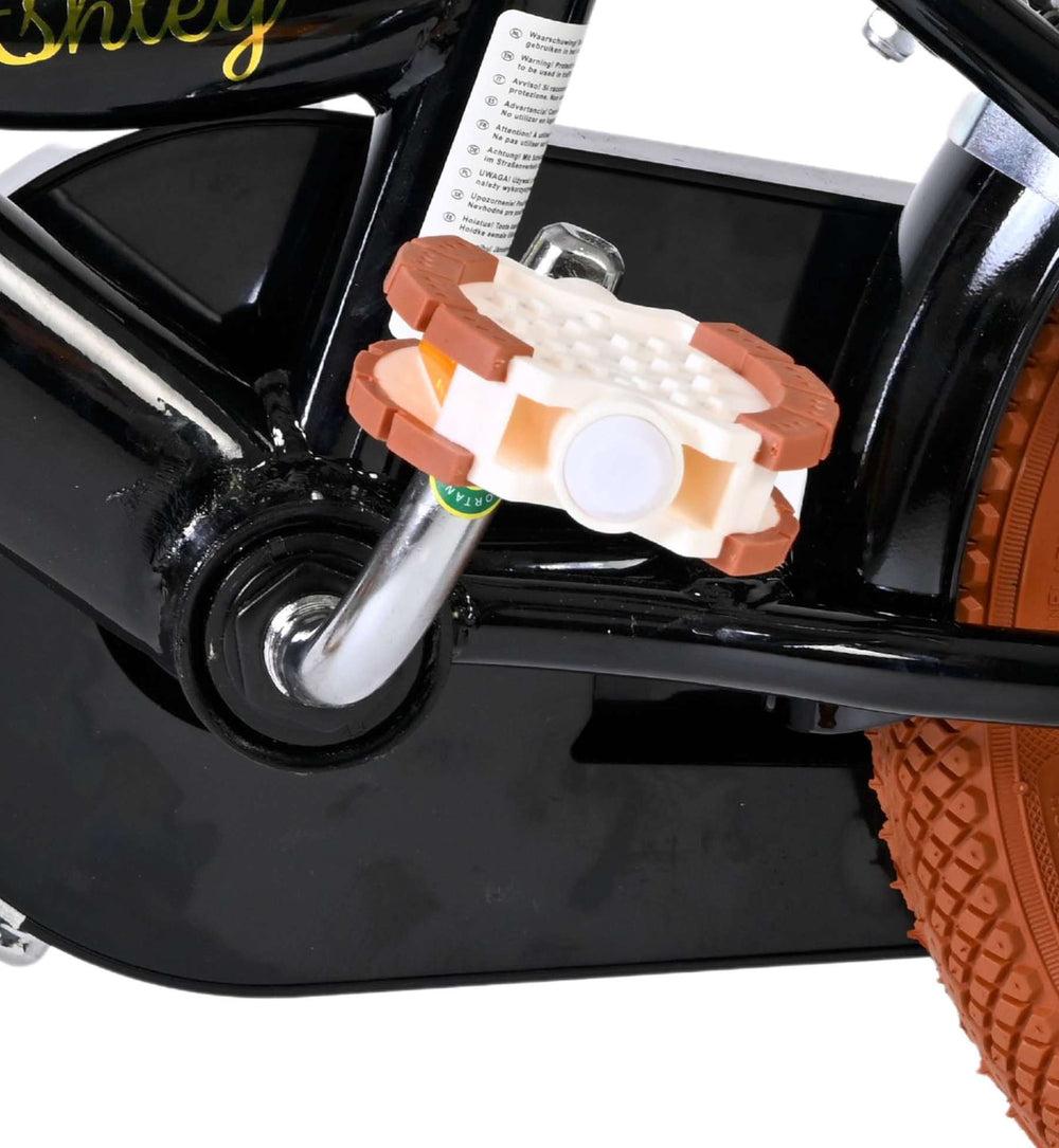 Volare Ashley Kinderfiets - Meisjes - 12 inch - Zwart - 3-5 jaar extra afbeelding 10