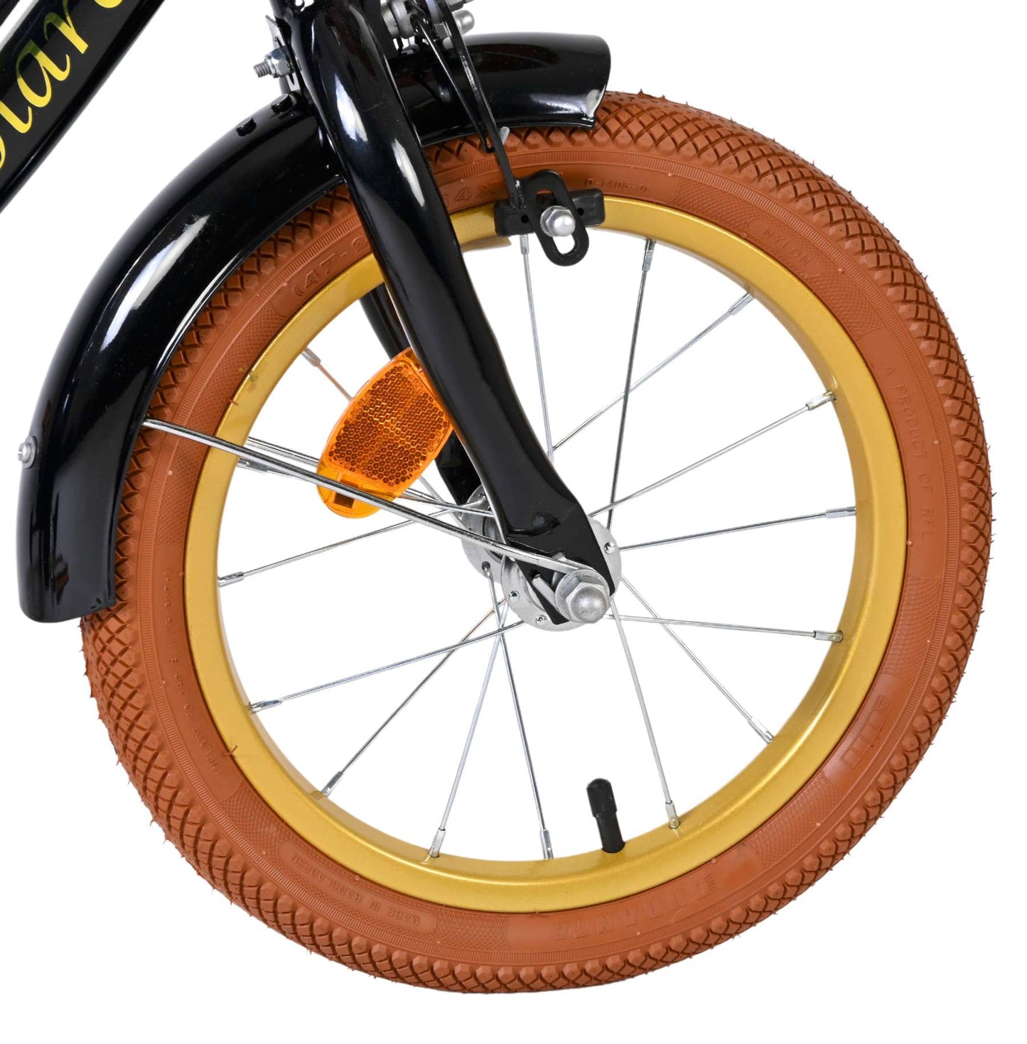 Volare Ashley Kinderfiets - Meisjes - 14 inch - Zwart - 3-5 jaar extra afbeelding 4
