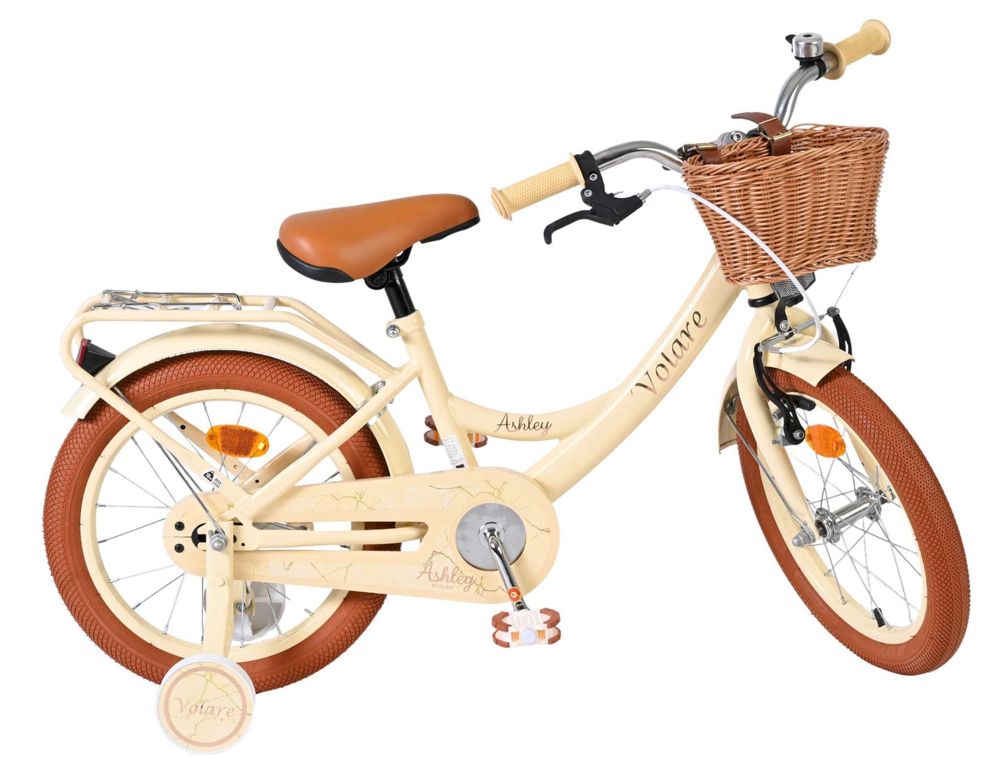 Volare Ashley Kinderfiets - Meisjes - 16 inch - Creme - Crème - 4-6 jaar extra afbeelding 11