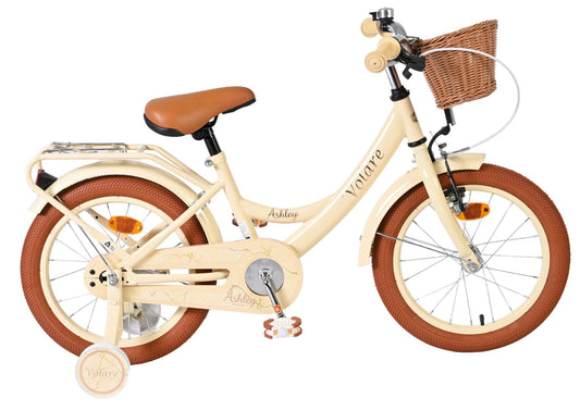Volare Ashley Kinderfiets - Meisjes - 16 inch - Creme - Crème - 4-6 jaar bij Fietstotaal