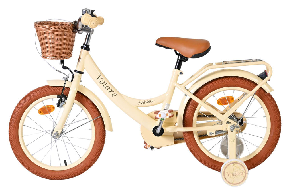 Volare Ashley Kinderfiets - Meisjes - 16 inch - Creme - Crème - 4-6 jaar extra afbeelding 8