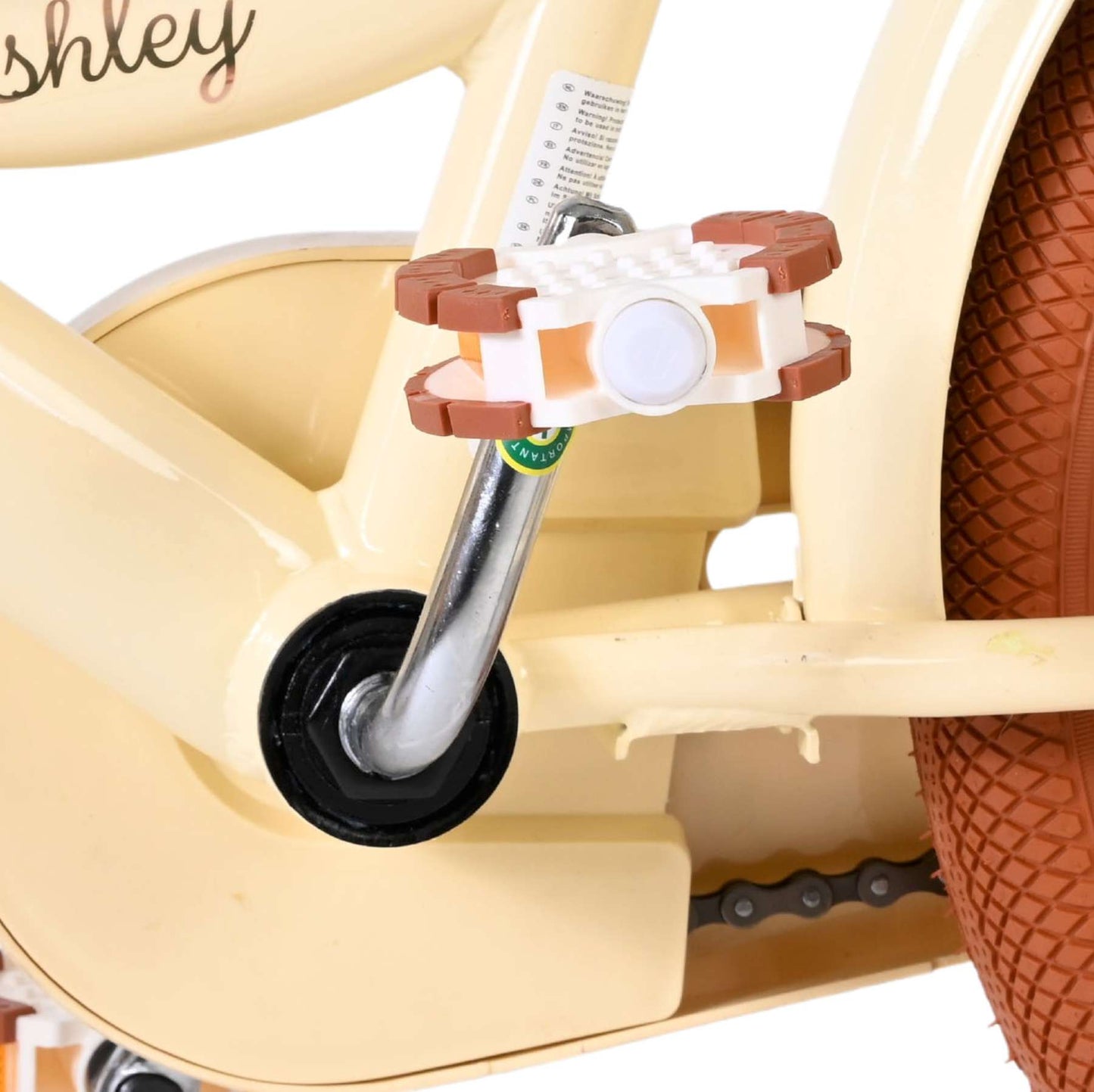 Volare Ashley Kinderfiets - Meisjes - 16 inch - Creme - Crème - 4-6 jaar extra afbeelding 10