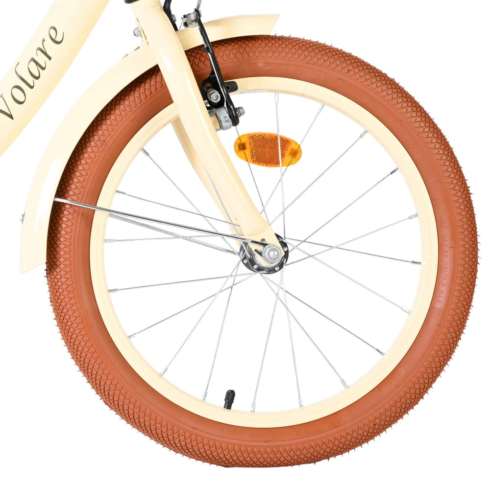Volare Ashley Kinderfiets - Meisjes - 18 inch - Creme - Crème - 5-7 jaar extra afbeelding 4