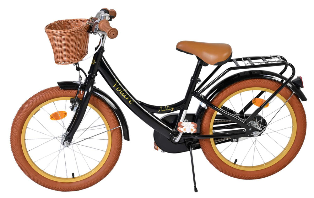 Volare Ashley Kinderfiets - Meisjes - 18 inch - Zwart - 5-7 jaar extra afbeelding 8