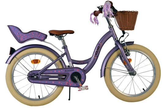 Volare Blossom 18" CB paars - 18 inch - 5-7 jaar bij Fietstotaal