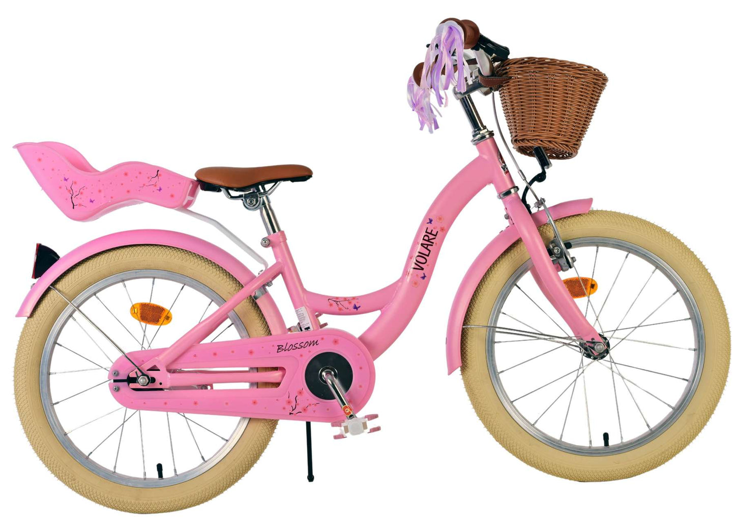 Volare Blossom 18" CB roze - 18 inch - 5-7 jaar bij Fietstotaal